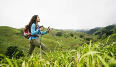 how to use trekking poles​